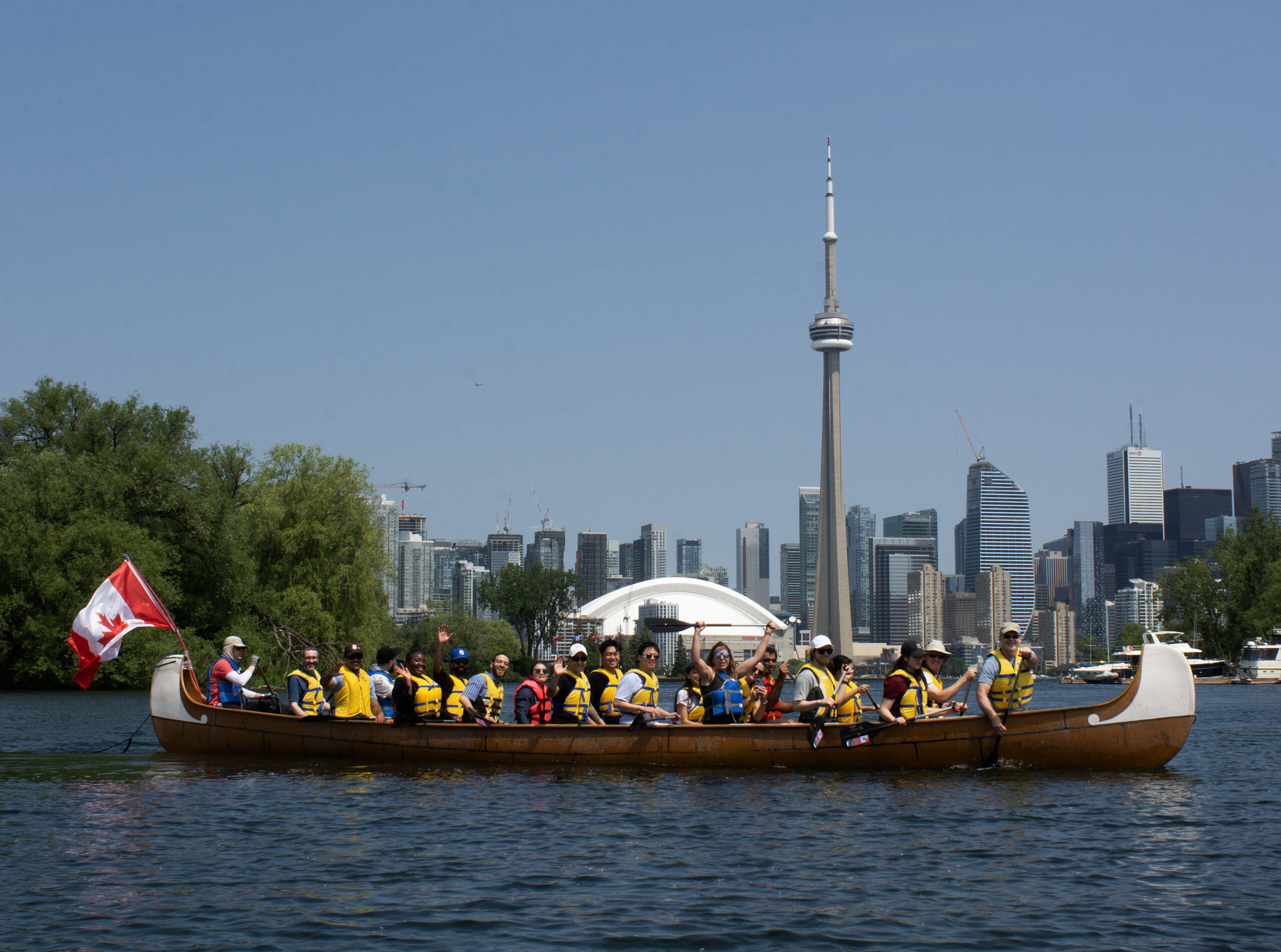 A photo of the OceanMD team, formerly known as CognisantMD, at a summer picnic in Toronto, Canada